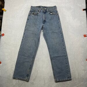 Vintage Levi's 560 Loose Fit Jeans Women's‎ 14 Blue Denim Snap USA Made - 26X27